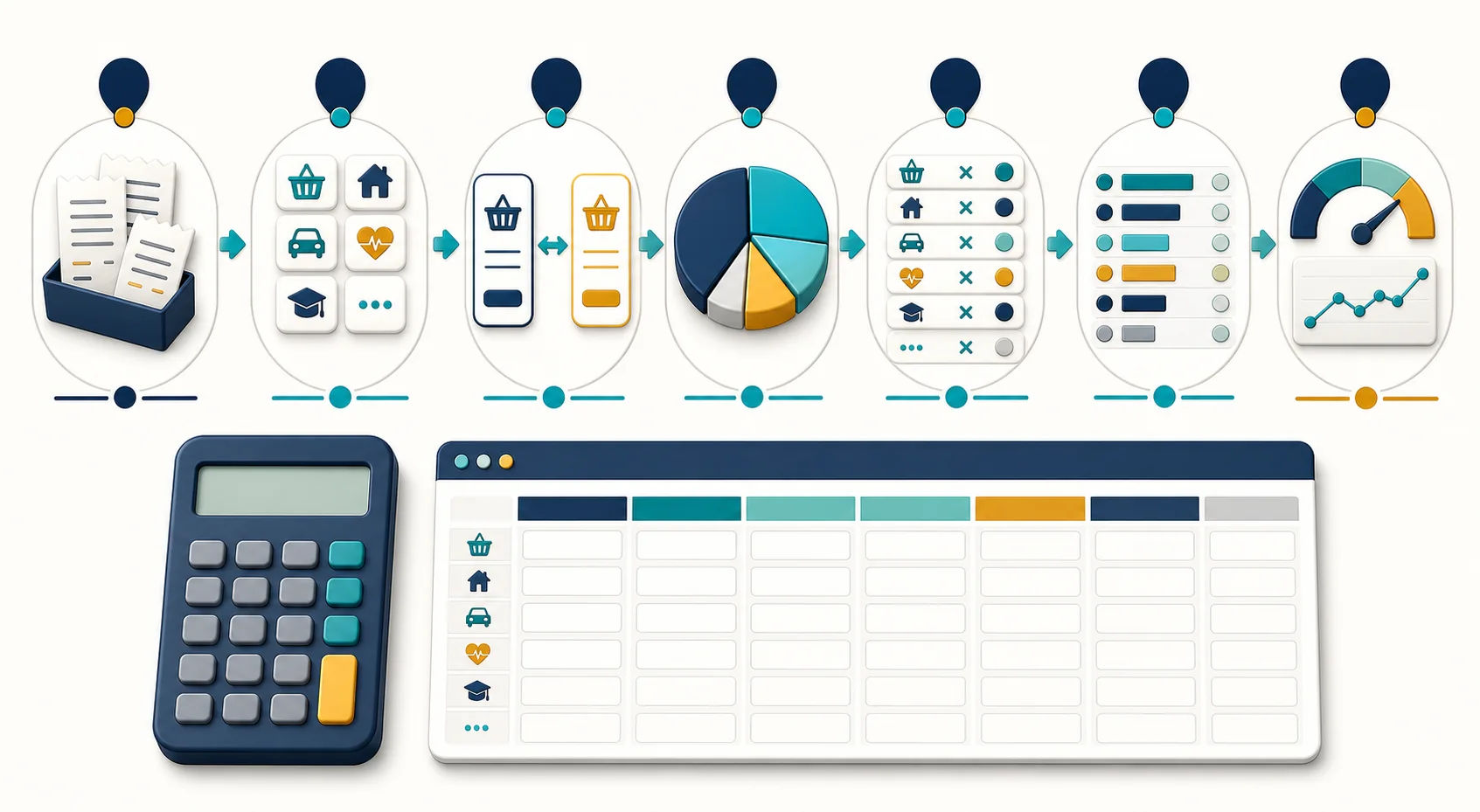 Сбор чеков, группировка расходов, сравнение цен, назначение весов и расчёт личной инфляции